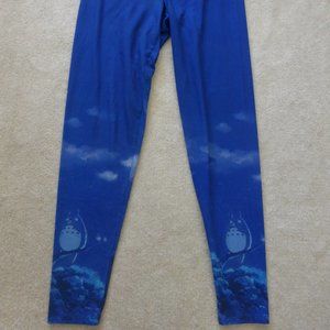 HER UNIVERSE Hot Topic blue "My neighbour Totoro" anime leggings Size S